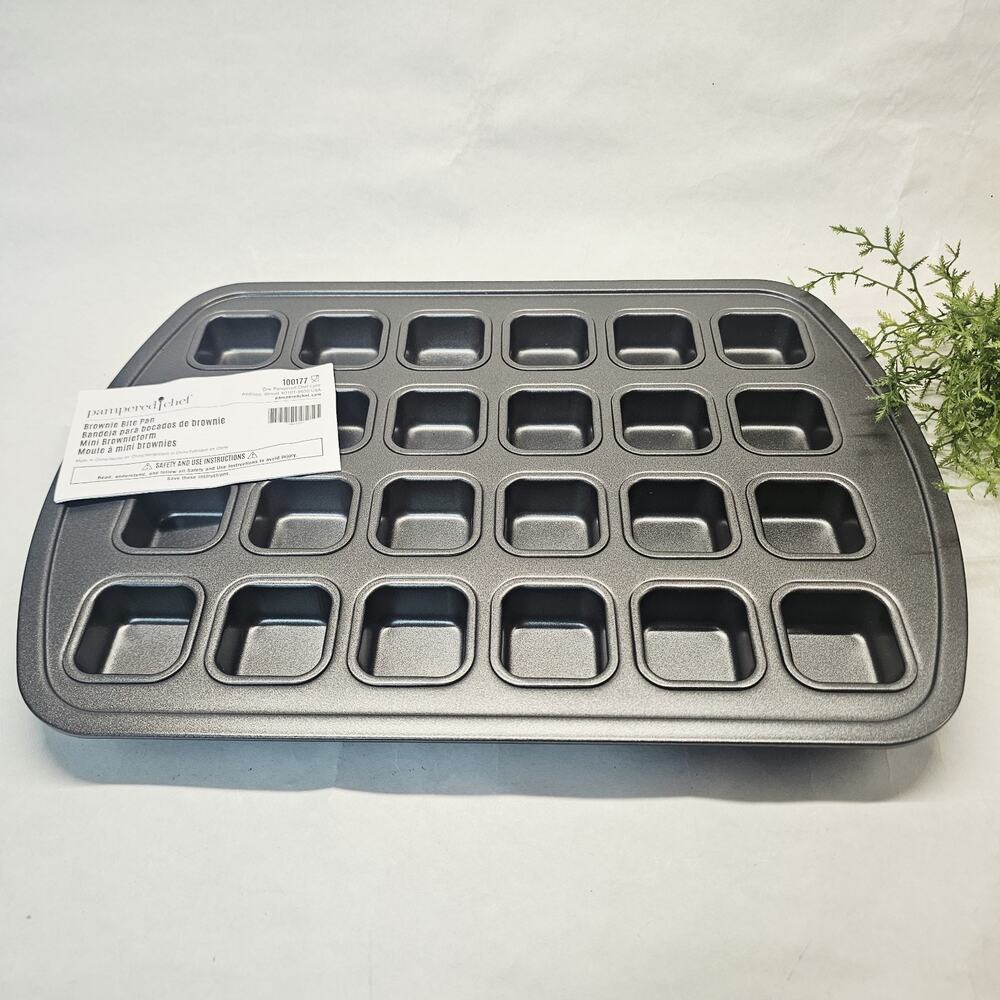 Pampered Chef Brownie Bite Nonstick Baking Pan 24 Mini Brownies 100177 NEW